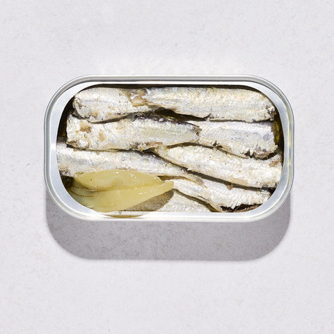 Sardinilla en aceite de oliva c/ pimiento de Padrón